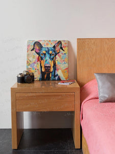 Kaleidoscopic Canine Doberman Framed Wall Art Poster-Art-Doberman, Dog Art, Home Decor, Poster-3