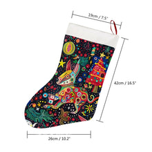 Load image into Gallery viewer, Kaleidoscopic Christmas Bull Terriers Christmas Stocking-Christmas Ornament-Bull Terrier, Christmas, Home Decor-26X42CM-White2-4