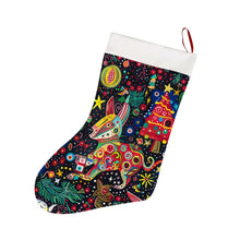 Load image into Gallery viewer, Kaleidoscopic Christmas Bull Terriers Christmas Stocking-Christmas Ornament-Bull Terrier, Christmas, Home Decor-26X42CM-White2-1