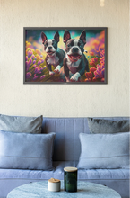 Load image into Gallery viewer, Kaleidoscopic Garden Boston Terriers Wall Art Poster-Art-Boston Terrier, Dog Art, Home Decor, Poster-6
