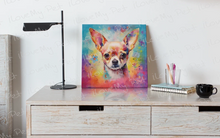 Load image into Gallery viewer, Kaleidoscopic Gaze Fawn / Gold Chihuahua Framed Wall Art Poster-Art-Chihuahua, Dog Art, Home Decor, Poster-2