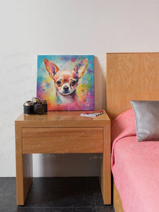 Kaleidoscopic Gaze Fawn / Gold Chihuahua Framed Wall Art Poster-Art-Chihuahua, Dog Art, Home Decor, Poster-3