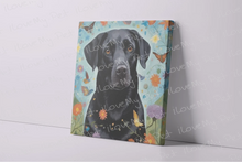 Load image into Gallery viewer, Kaleidoscopic Reverie Black Labrador Wall Art Poster-Art-Black Labrador, Dog Art, Home Decor, Labrador, Poster-3