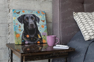 Kaleidoscopic Reverie Black Labrador Wall Art Poster-Art-Black Labrador, Dog Art, Home Decor, Labrador, Poster-4