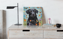 Load image into Gallery viewer, Kaleidoscopic Reverie Black Labrador Wall Art Poster-Art-Black Labrador, Dog Art, Home Decor, Labrador, Poster-5