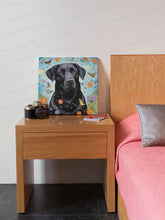 Load image into Gallery viewer, Kaleidoscopic Reverie Black Labrador Wall Art Poster-Art-Black Labrador, Dog Art, Home Decor, Labrador, Poster-6
