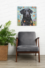 Load image into Gallery viewer, Kaleidoscopic Reverie Black Labrador Wall Art Poster-Art-Black Labrador, Dog Art, Home Decor, Labrador, Poster-7