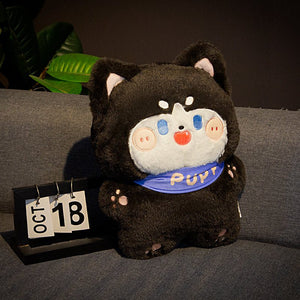 Kawaii Husky Stuffed Animal Plush Toy and Pillow Cushion-Stuffed Animals-Home Decor, Pillows, Siberian Husky, Stuffed Animal-One Size-10