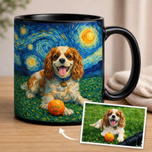 Load image into Gallery viewer, Personalized Starry Night Artwork Cavalier King Charles Spaniel Coffee Mug-Mug-Cavalier King Charles Spaniel,Dog Dad Gifts,Dog Memorial Gifts,Dog Mom Gifts,Mugs,Personalize Artwork-10