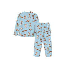 Load image into Gallery viewer, King Charles Spaniel Pajamas for Women - XL Available - Blenheim King Charles Spaniels Doing Yoga-Pajamas-Apparel,Cavalier King Charles Spaniel,Dog Mom Gifts,Pajamas-8