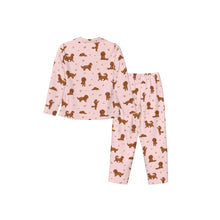 Load image into Gallery viewer, King Charles Spaniel Pajamas for Women - XL Available - I Love Ruby Coat King Charles Spaniels-Pajamas-Apparel,Cavalier King Charles Spaniel,Dog Mom Gifts,Pajamas-10
