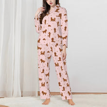 Load image into Gallery viewer, King Charles Spaniel Pajamas for Women - XL Available - I Love Ruby Coat King Charles Spaniels-Pajamas-Apparel,Cavalier King Charles Spaniel,Dog Mom Gifts,Pajamas-2