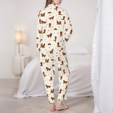 Load image into Gallery viewer, King Charles Spaniel Pajamas for Women - XL Available - I Love Ruby Coat King Charles Spaniels-Pajamas-Apparel,Cavalier King Charles Spaniel,Dog Mom Gifts,Pajamas-4