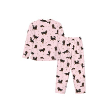 Load image into Gallery viewer, King Charles Spaniels Pajamas for Women - XL Available - I Love Black and Tan King Charles Spaniels-Pajamas-Apparel,Cavalier King Charles Spaniel,Dog Mom Gifts,Pajamas-10