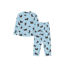 Load image into Gallery viewer, King Charles Spaniels Pajamas for Women - XL Available - I Love Black and Tan King Charles Spaniels-Pajamas-Apparel,Cavalier King Charles Spaniel,Dog Mom Gifts,Pajamas-12
