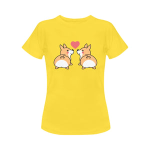 Kissing Corgi Love Women's T-Shirt-Apparel-Apparel, Corgi, Dogs, T Shirt-9