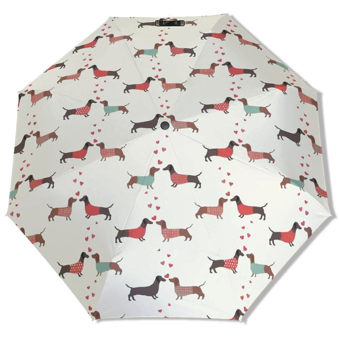 Kissing Dachshunds Love Umbrella-Daily Accessories-1