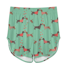 Load image into Gallery viewer, Kissing Dachshunds Love Women's Cami and Shorts Pajama Set-Apparel-Apparel,Dachshund,Dog Mom Gifts,Pajamas-20