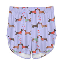Load image into Gallery viewer, Kissing Dachshunds Love Women's Cami and Shorts Pajama Set-Apparel-Apparel,Dachshund,Dog Mom Gifts,Pajamas-8
