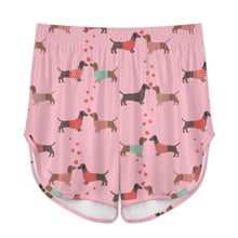 Load image into Gallery viewer, Kissing Dachshunds Love Women's Cami and Shorts Pajama Set-Apparel-Apparel,Dachshund,Dog Mom Gifts,Pajamas-16