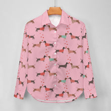 Load image into Gallery viewer, Kissing Dachshunds Love Women&#39;s Shirt-Apparel-Apparel,Dachshund,Dog Mom Gifts,Shirt-10