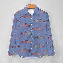 Load image into Gallery viewer, Kissing Dachshunds Love Women&#39;s Shirt-Apparel-Apparel,Dachshund,Dog Mom Gifts,Shirt-13