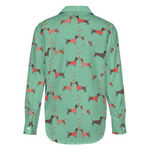 Load image into Gallery viewer, Kissing Dachshunds Love Women&#39;s Shirt-Apparel-Apparel,Dachshund,Dog Mom Gifts,Shirt-18