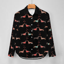 Load image into Gallery viewer, Kissing Dachshunds Love Women&#39;s Shirt-Apparel-Apparel,Dachshund,Dog Mom Gifts,Shirt-25