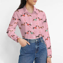 Load image into Gallery viewer, Kissing Dachshunds Love Women&#39;s Shirt-Apparel-Apparel,Dachshund,Dog Mom Gifts,Shirt-2