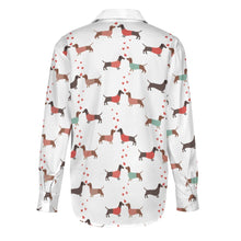 Load image into Gallery viewer, Kissing Dachshunds Love Women&#39;s Shirt-Apparel-Apparel,Dachshund,Dog Mom Gifts,Shirt-9