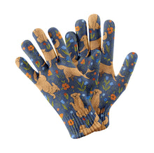 Load image into Gallery viewer, Labrador Garden Touch Screen Gloves-Accessories-Accessories, Dog Dad Gifts, Dog Mom Gifts, Gloves, Labrador-Navy-5