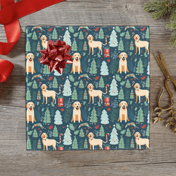 Labrador Holiday Cheer Christmas Gift Wrapping Paper 2 Rolls 360x