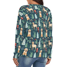 Load image into Gallery viewer, Labrador Holiday Cheer Women&#39;s V-Neck Christmas Sweater-Apparel-Apparel,Christmas,Dog Mom Gifts,Labrador,Sweater,Sweatshirt-4