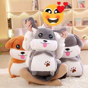 Labrador Love Plush Toy Pillow and Hand Warmers-Home Decor-Black Labrador, Dogs, Home Decor, Labrador, Stuffed Animal-9