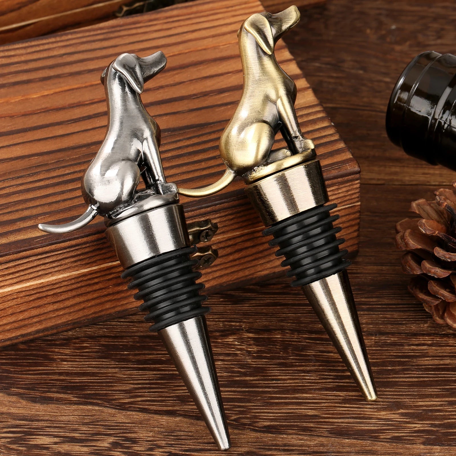 Labrador Love Wine Bottle Stoppers With Gift Packing 2