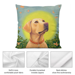 Labrador Luminescence Plush Pillow Case-Cushion Cover-Dog Dad Gifts, Dog Mom Gifts, Home Decor, Labrador, Pillows-5