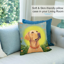 Load image into Gallery viewer, Labrador Luminescence Plush Pillow Case-Cushion Cover-Dog Dad Gifts, Dog Mom Gifts, Home Decor, Labrador, Pillows-7