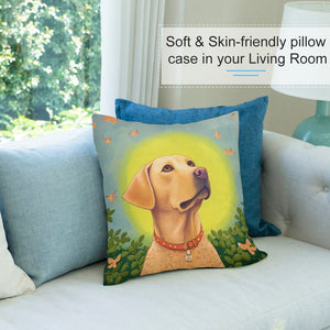Labrador Luminescence Plush Pillow Case-Cushion Cover-Dog Dad Gifts, Dog Mom Gifts, Home Decor, Labrador, Pillows-7