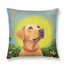 Load image into Gallery viewer, Labrador Luminescence Plush Pillow Case-Cushion Cover-Dog Dad Gifts, Dog Mom Gifts, Home Decor, Labrador, Pillows-12 &quot;×12 &quot;-1