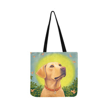 Load image into Gallery viewer, Labrador Luminescence Special Lightweight Shopping Tote Bag-Accessories-Accessories, Bags, Dog Dad Gifts, Dog Mom Gifts, Labrador-White-ONESIZE-4