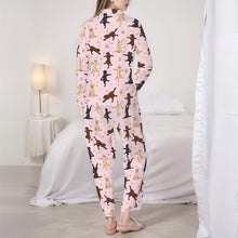Load image into Gallery viewer, Labrador Pajamas for Women - XL Available - Labradors in All Colors Doing Yoga-Pajamas-Apparel,Dog Mom Gifts,Labrador,Pajamas-6