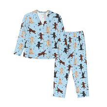 Load image into Gallery viewer, Labrador Pajamas for Women - XL Available - Labradors in All Colors Doing Yoga-Pajamas-Apparel,Dog Mom Gifts,Labrador,Pajamas-7