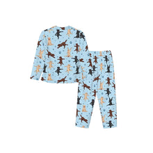 Load image into Gallery viewer, Labrador Pajamas for Women - XL Available - Labradors in All Colors Doing Yoga-Pajamas-Apparel,Dog Mom Gifts,Labrador,Pajamas-8
