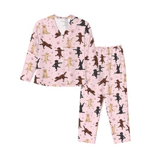 Load image into Gallery viewer, Labrador Pajamas for Women - XL Available - Labradors in All Colors Doing Yoga-Pajamas-Apparel,Dog Mom Gifts,Labrador,Pajamas-9