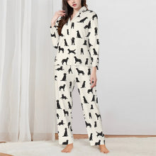 Load image into Gallery viewer, Labrador Pajamas for Women - XL Available - Playful Black Labradors-Pajamas-Apparel,Black Labrador,Dog Mom Gifts,Labrador,Pajamas-2