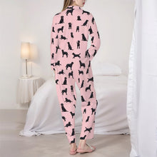 Load image into Gallery viewer, Labrador Pajamas for Women - XL Available - Playful Black Labradors-Pajamas-Apparel,Black Labrador,Dog Mom Gifts,Labrador,Pajamas-4