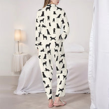 Load image into Gallery viewer, Labrador Pajamas for Women - XL Available - Playful Black Labradors-Pajamas-Apparel,Black Labrador,Dog Mom Gifts,Labrador,Pajamas-6