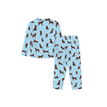 Load image into Gallery viewer, Labrador Pajamas for Women - XL Available - Playful Chocolate Labradors-Pajamas-Apparel,Chocolate Labrador,Dog Mom Gifts,Labrador,Pajamas-10