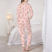 Load image into Gallery viewer, Labrador Pajamas for Women - XL Available - Playful Yellow Labrador-Pajamas-Apparel,Dog Mom Gifts,Labrador,Pajamas-4