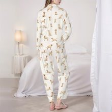 Load image into Gallery viewer, Labrador Pajamas for Women - XL Available - Playful Yellow Labrador-Pajamas-Apparel,Dog Mom Gifts,Labrador,Pajamas-6